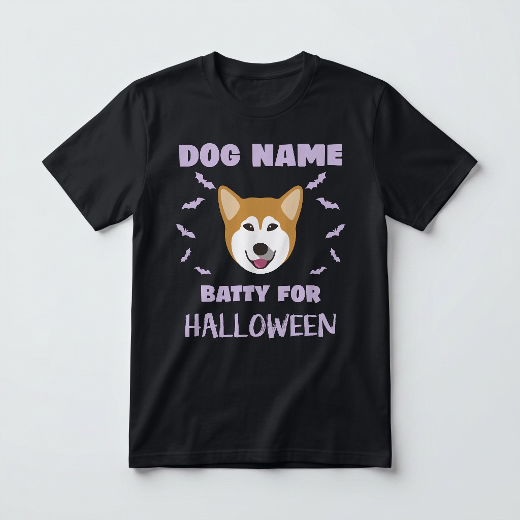 Batty for Halloween: Personalized {breedFullName} T-Shirt
