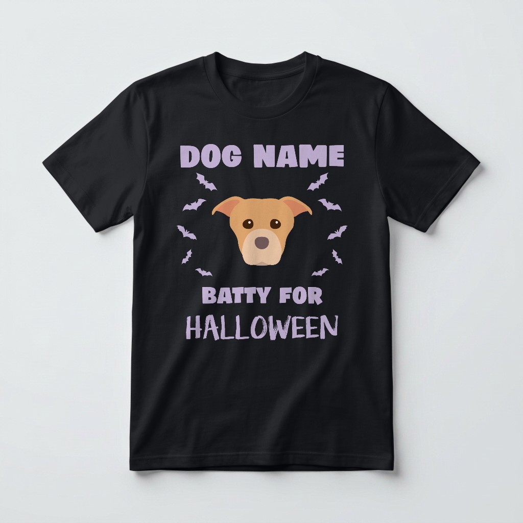 Batty for Halloween: Personalized {breedFullName} T-Shirt