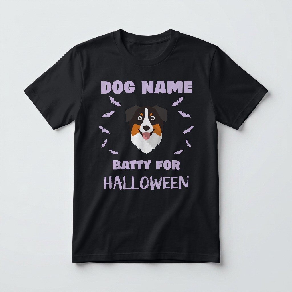 Batty for Halloween: Personalized {breedFullName} T-Shirt