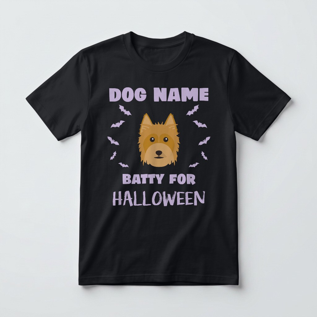 Batty for Halloween: Personalized {breedFullName} T-Shirt