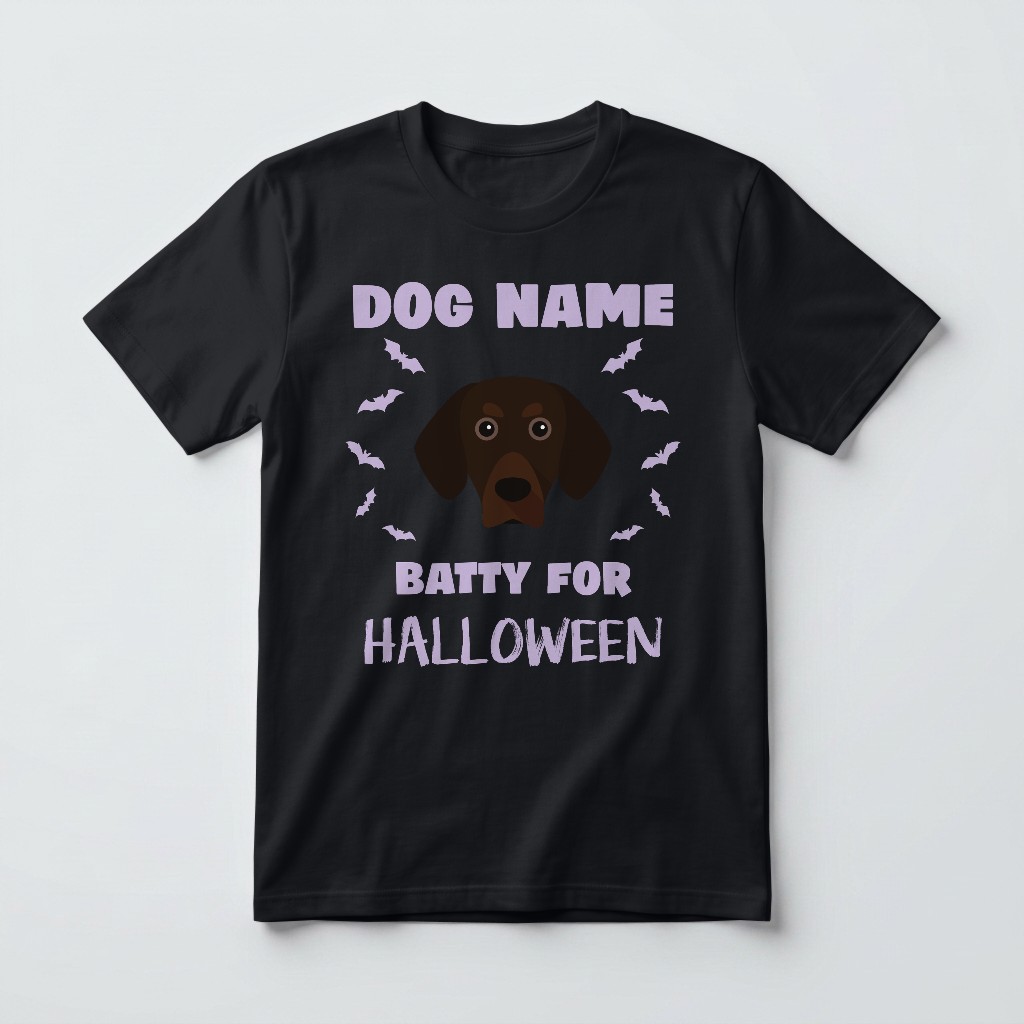 Batty for Halloween: Personalized {breedFullName} T-Shirt