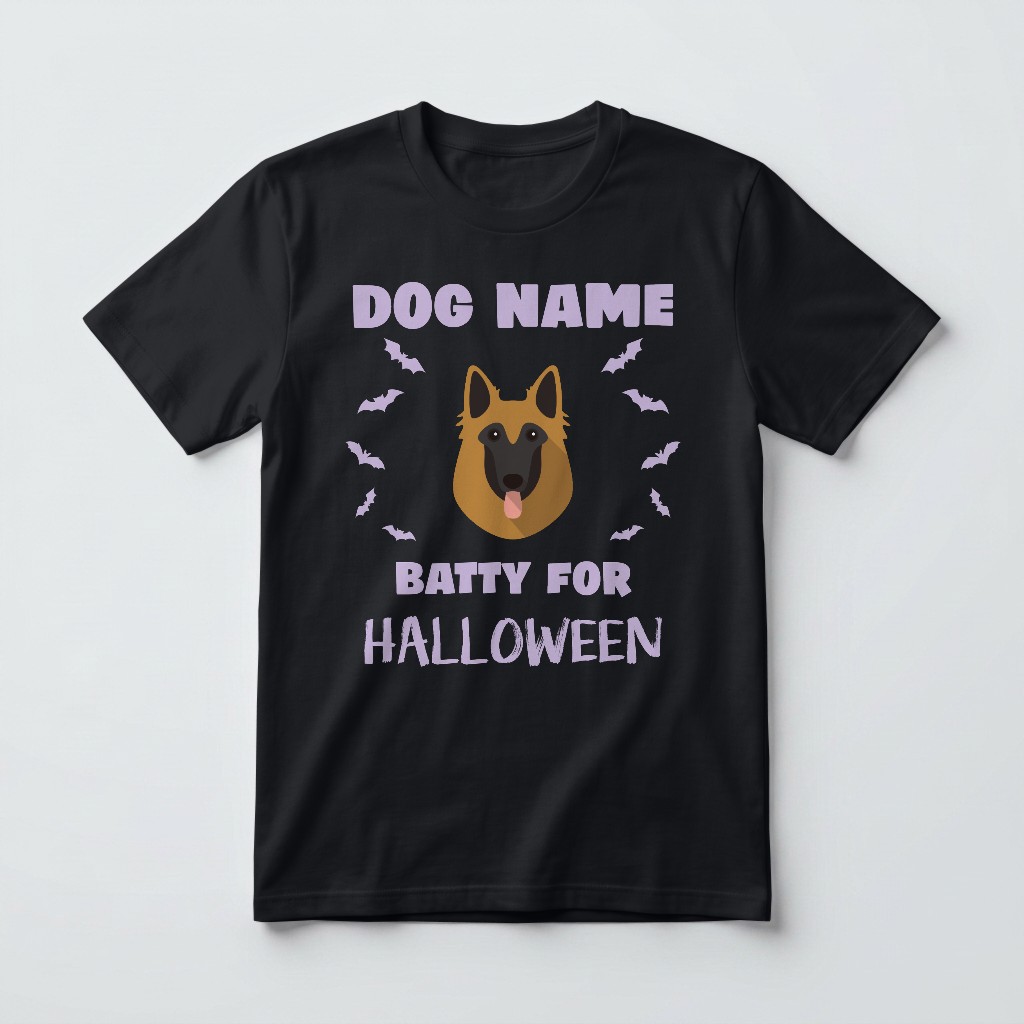 Batty for Halloween: Personalized {breedFullName} T-Shirt