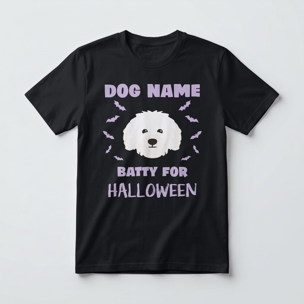 Batty for Halloween: Personalized {breedFullName} T-Shirt