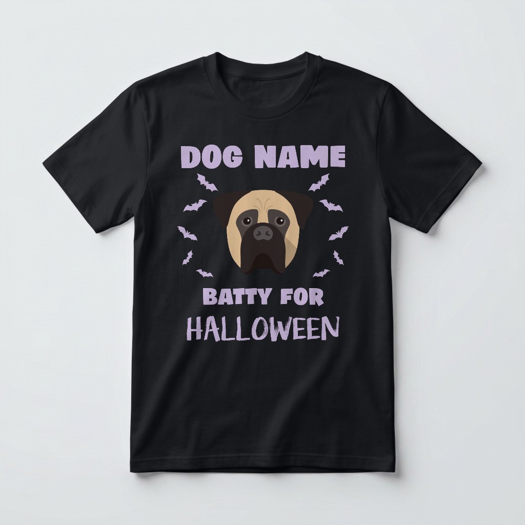 Batty for Halloween: Personalized {breedFullName} T-Shirt