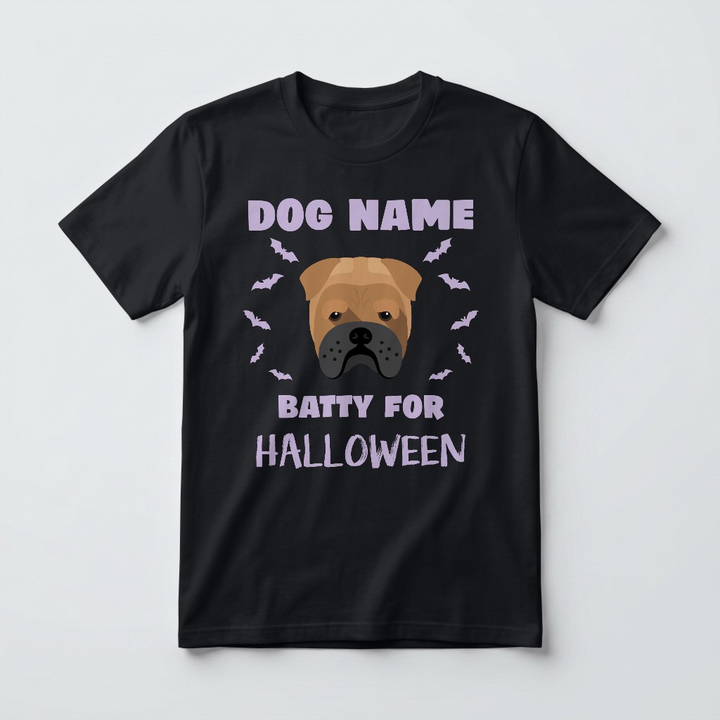 Batty for Halloween: Personalised {breedFullName} T-Shirt
