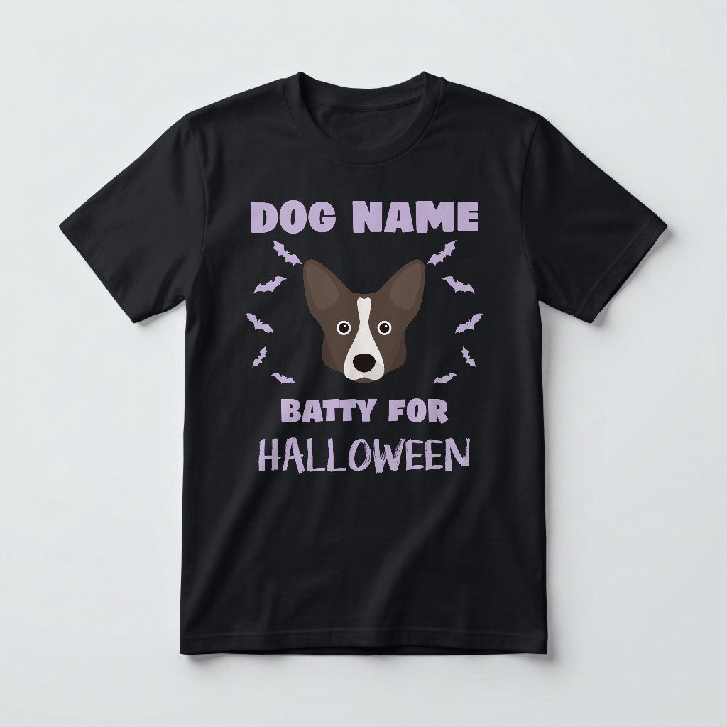Batty for Halloween: Personalized {breedFullName} T-Shirt