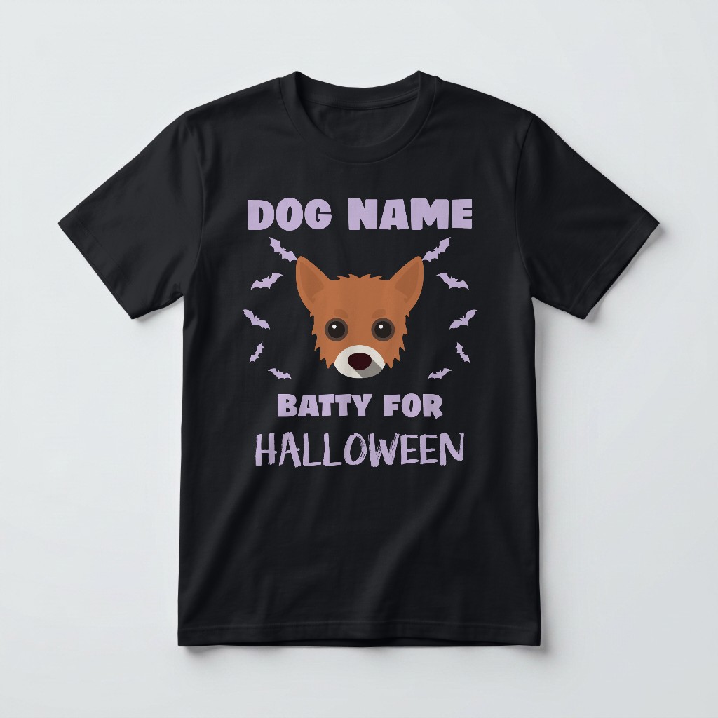 Batty for Halloween: Personalized {breedFullName} T-Shirt