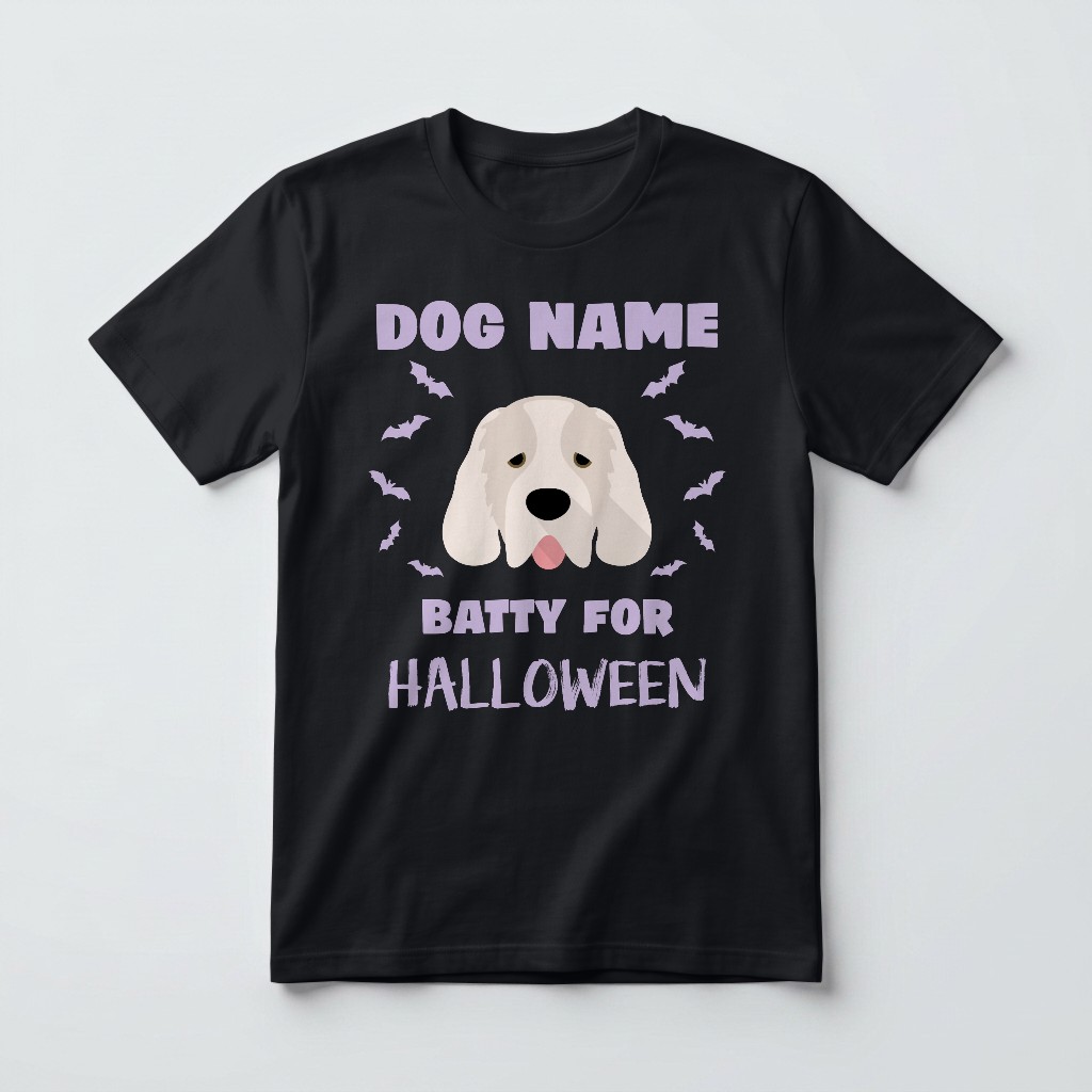 Batty for Halloween: Personalized {breedFullName} T-Shirt