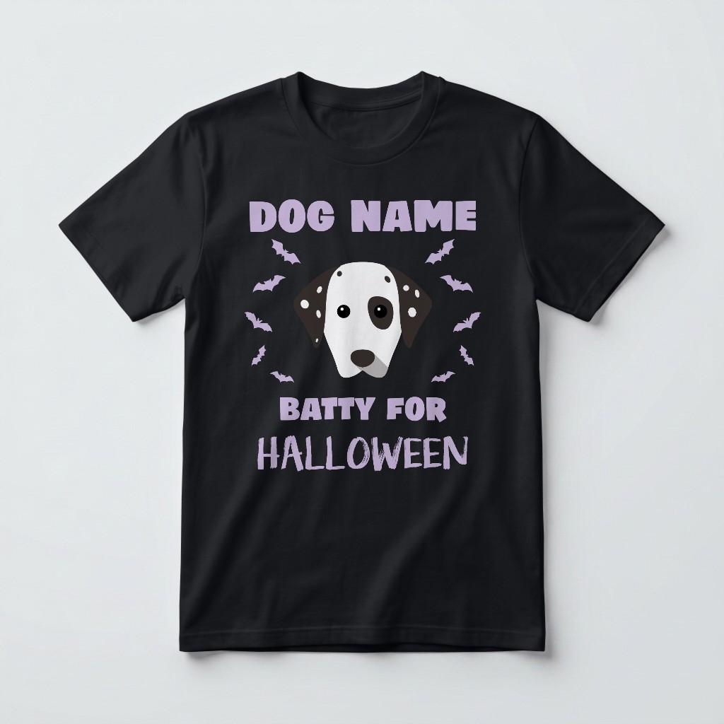 Batty for Halloween: Personalized {breedFullName} T-Shirt