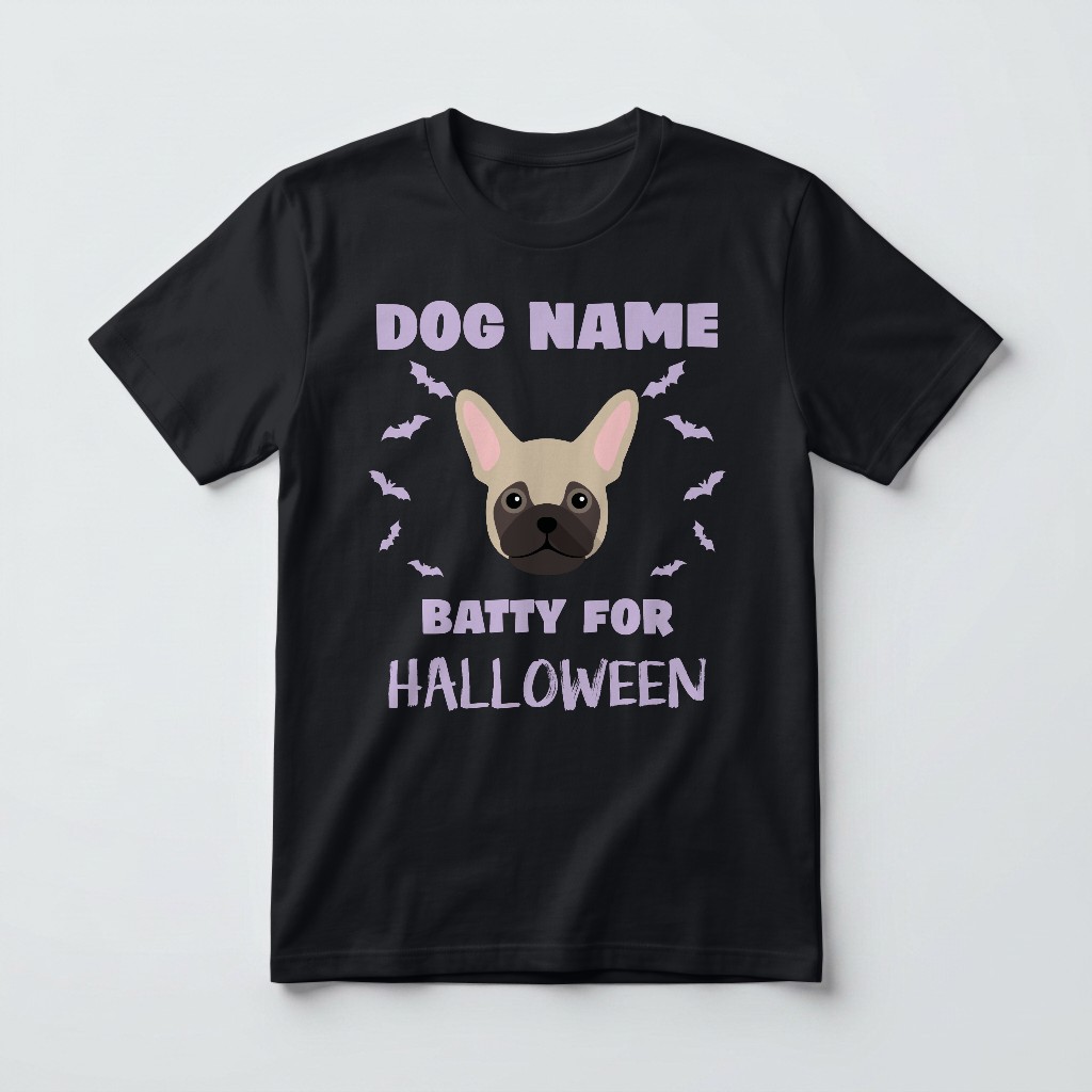 Batty for Halloween: Personalized {breedFullName} T-Shirt