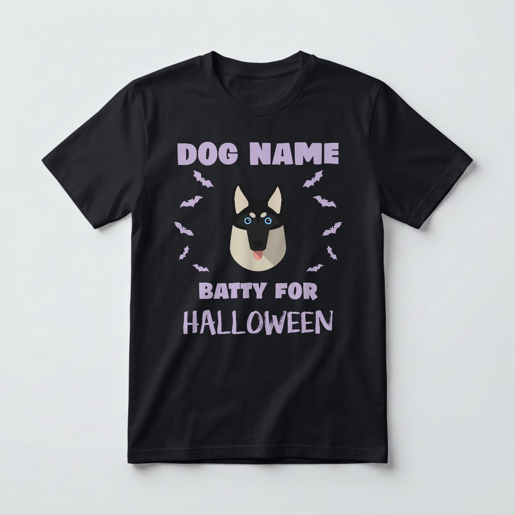 Batty for Halloween: Personalized {breedFullName} T-Shirt