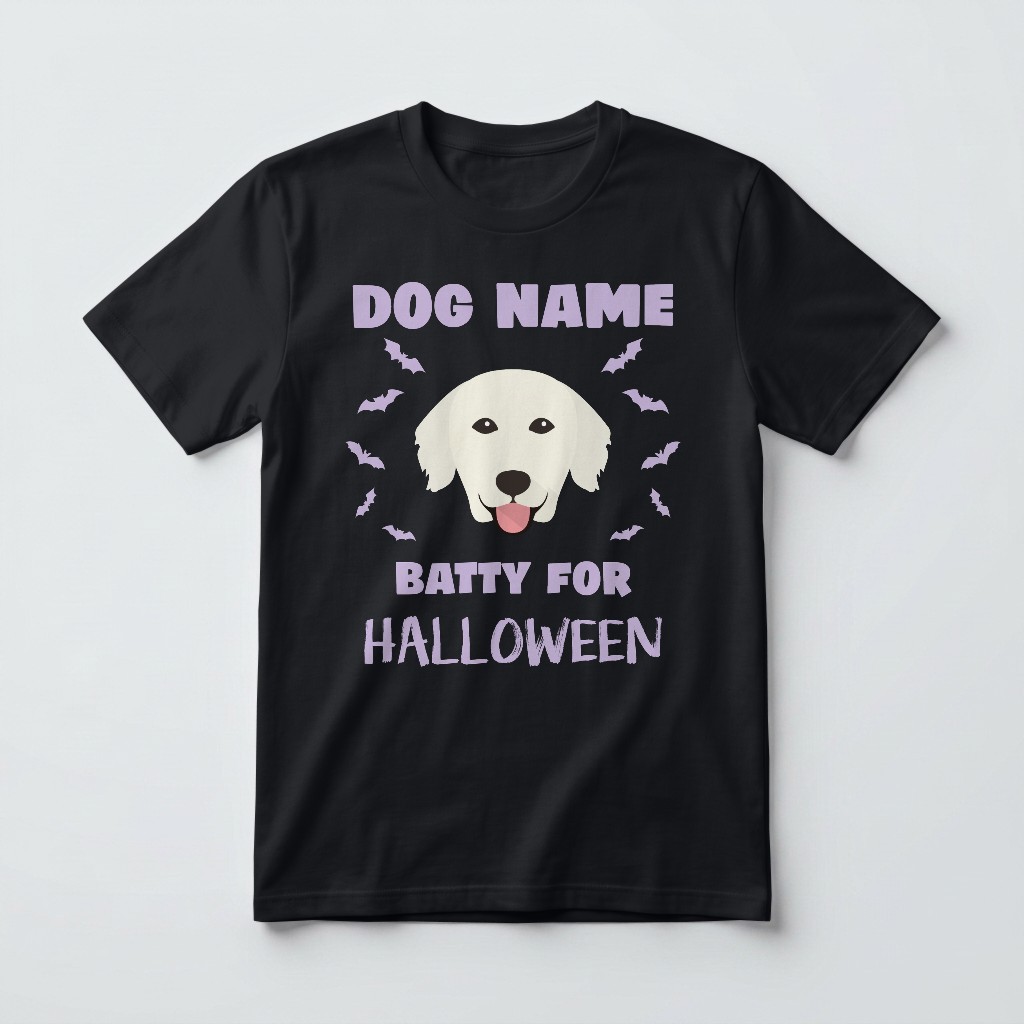 Batty for Halloween: Personalized {breedFullName} T-Shirt