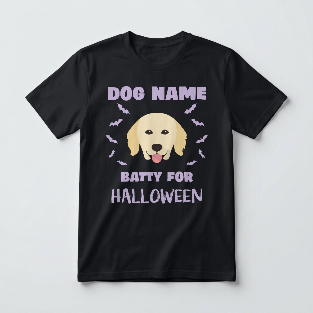 Batty for Halloween: Personalized {breedFullName} T-Shirt