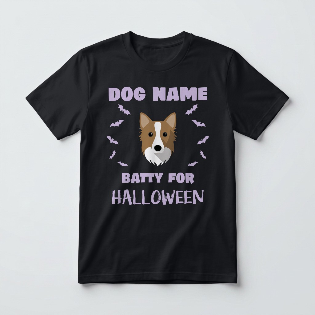 Batty for Halloween: Personalized {breedFullName} T-Shirt