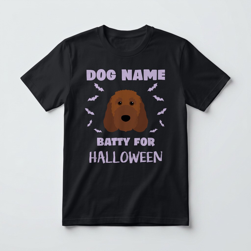 Batty for Halloween: Personalized {breedFullName} T-Shirt