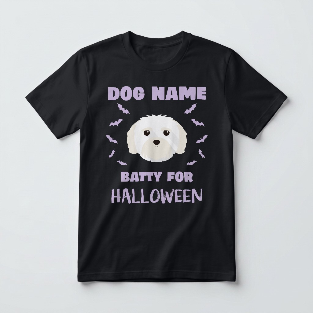 Batty for Halloween: Personalized {breedFullName} T-Shirt