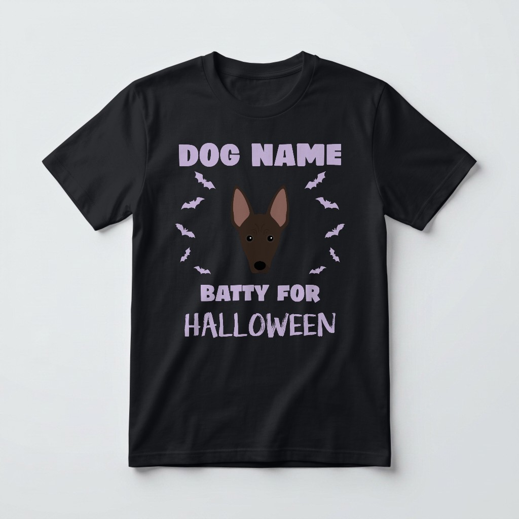 Batty for Halloween: Personalized {breedFullName} T-Shirt