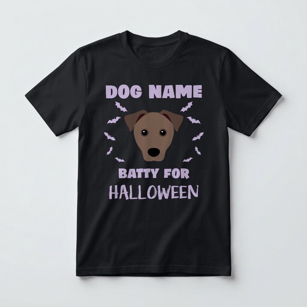 Batty for Halloween: Personalized {breedFullName} T-Shirt