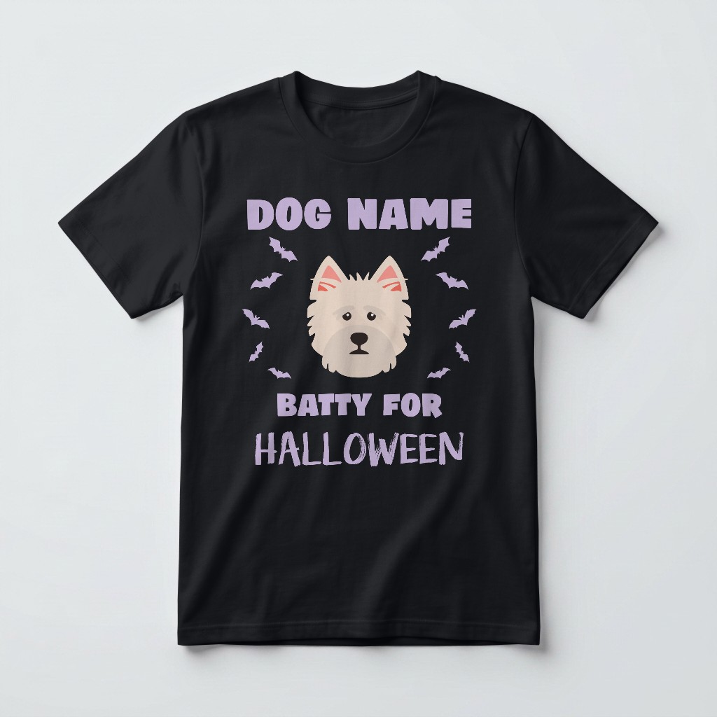 Batty for Halloween: Personalized {breedFullName} T-Shirt