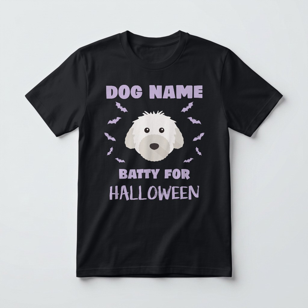 Batty for Halloween: Personalized {breedFullName} T-Shirt