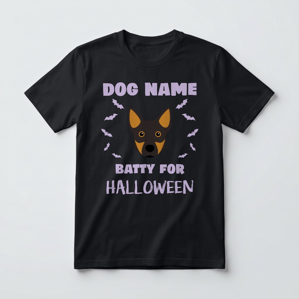 Batty for Halloween: Personalized {breedFullName} T-Shirt