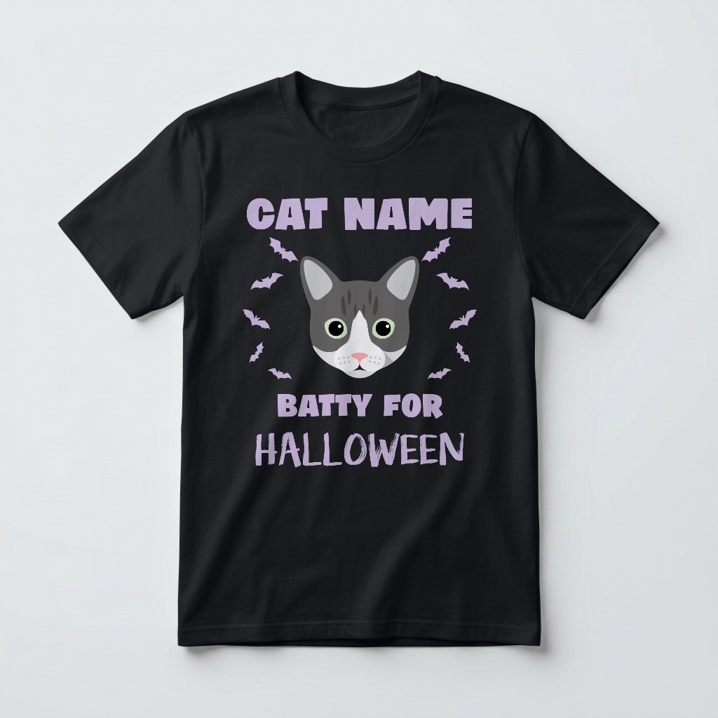 Batty for Halloween: Personalized {breedFullName} T-Shirt