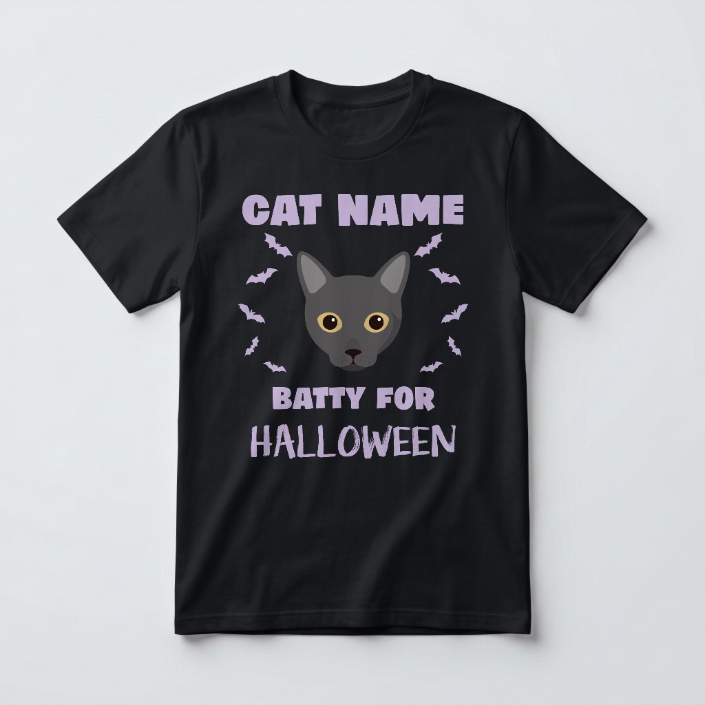 Batty for Halloween: Personalized {breedFullName} T-Shirt