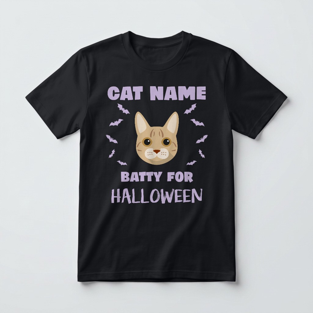 Batty for Halloween: Personalized {breedFullName} T-Shirt