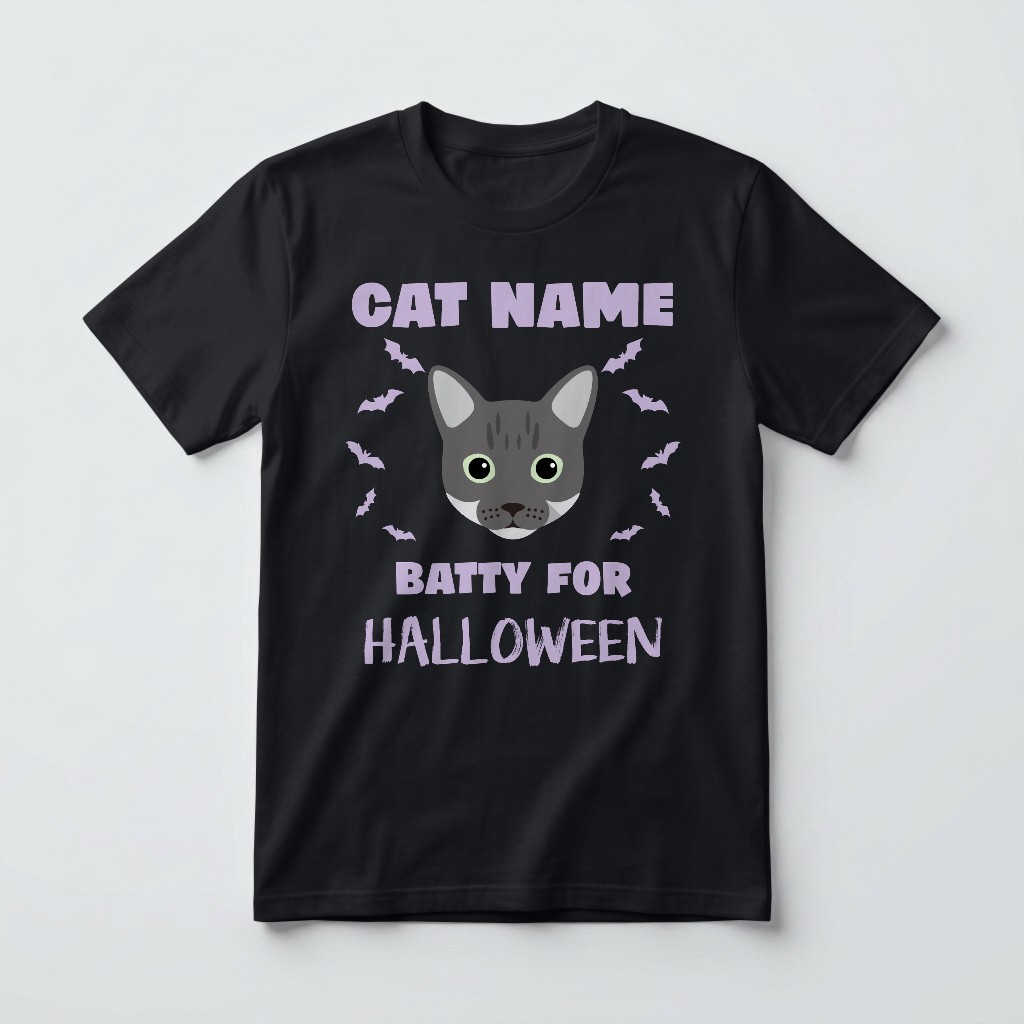 Batty for Halloween: Personalized {breedFullName} T-Shirt