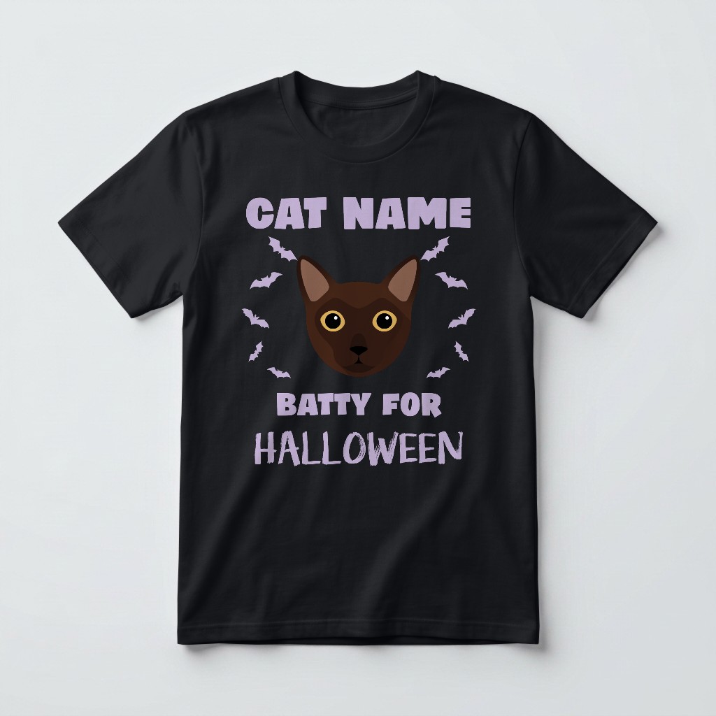Batty for Halloween: Personalized {breedFullName} T-Shirt