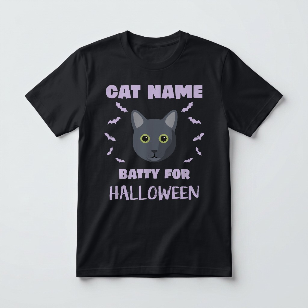 Batty for Halloween: Personalized {breedFullName} T-Shirt