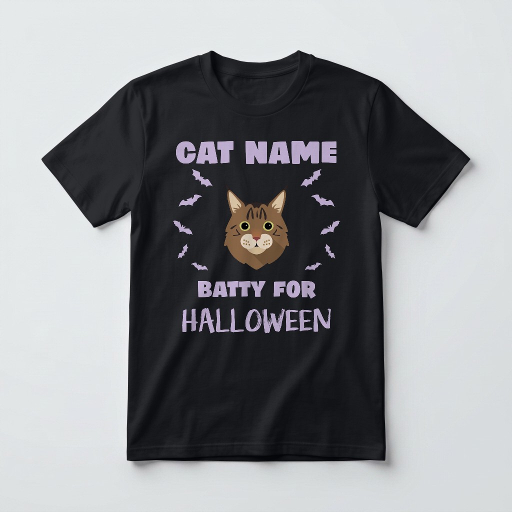 Batty for Halloween: Personalized {breedFullName} T-Shirt