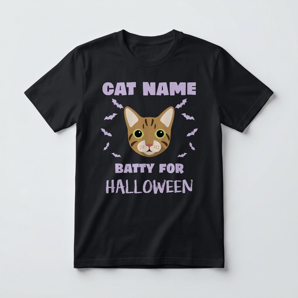 Batty for Halloween: Personalized {breedFullName} T-Shirt