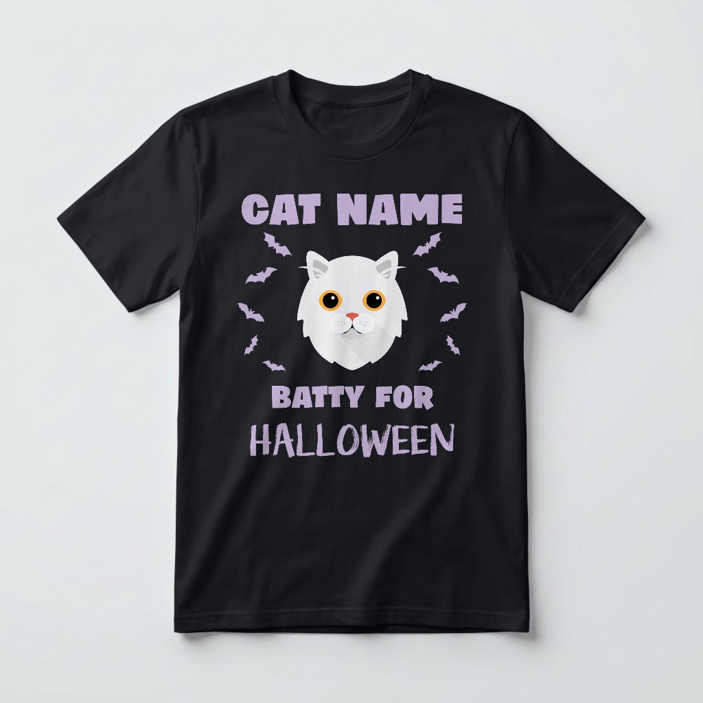 Batty for Halloween: Personalized {breedFullName} T-Shirt