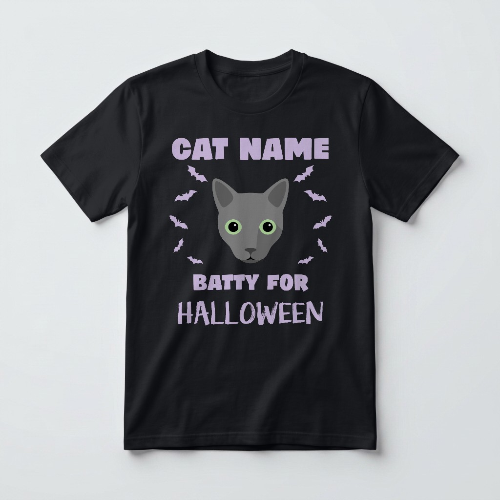 Batty for Halloween: Personalized {breedFullName} T-Shirt