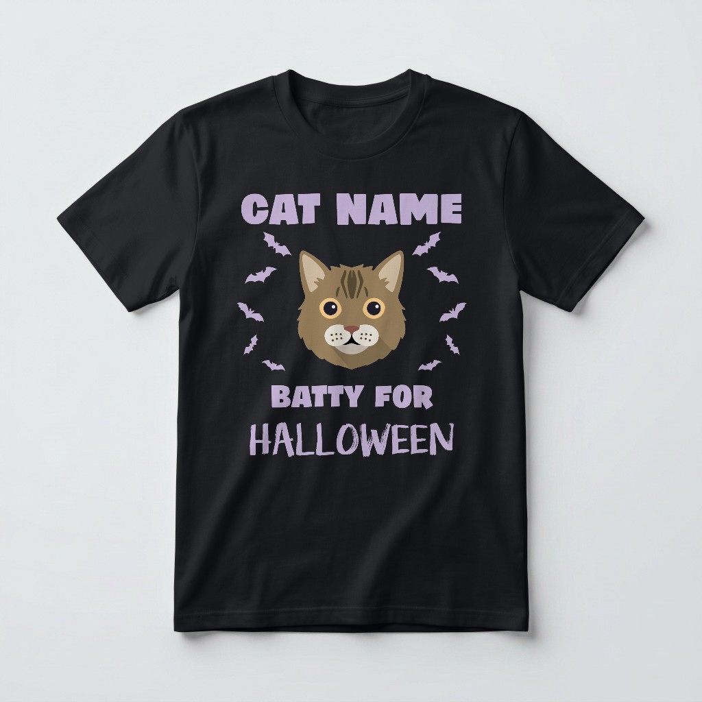 Batty for Halloween: Personalized {breedFullName} T-Shirt