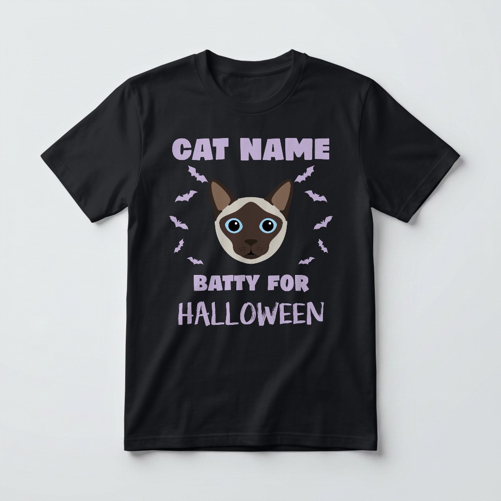 Batty for Halloween: Personalized {breedFullName} T-Shirt