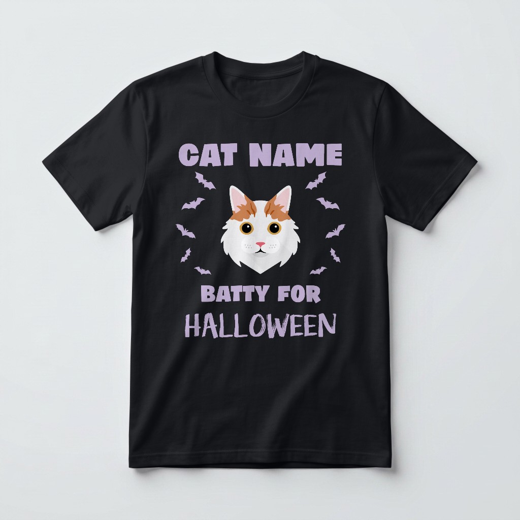 Batty for Halloween: Personalized {breedFullName} T-Shirt
