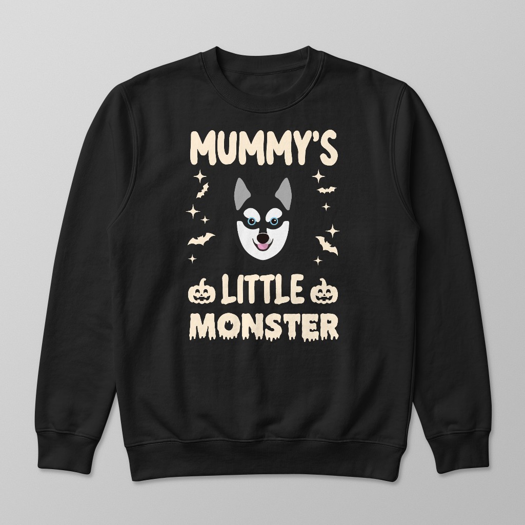 Mummy's Little Monster: Personalised {breedFullName} Sweatshirt