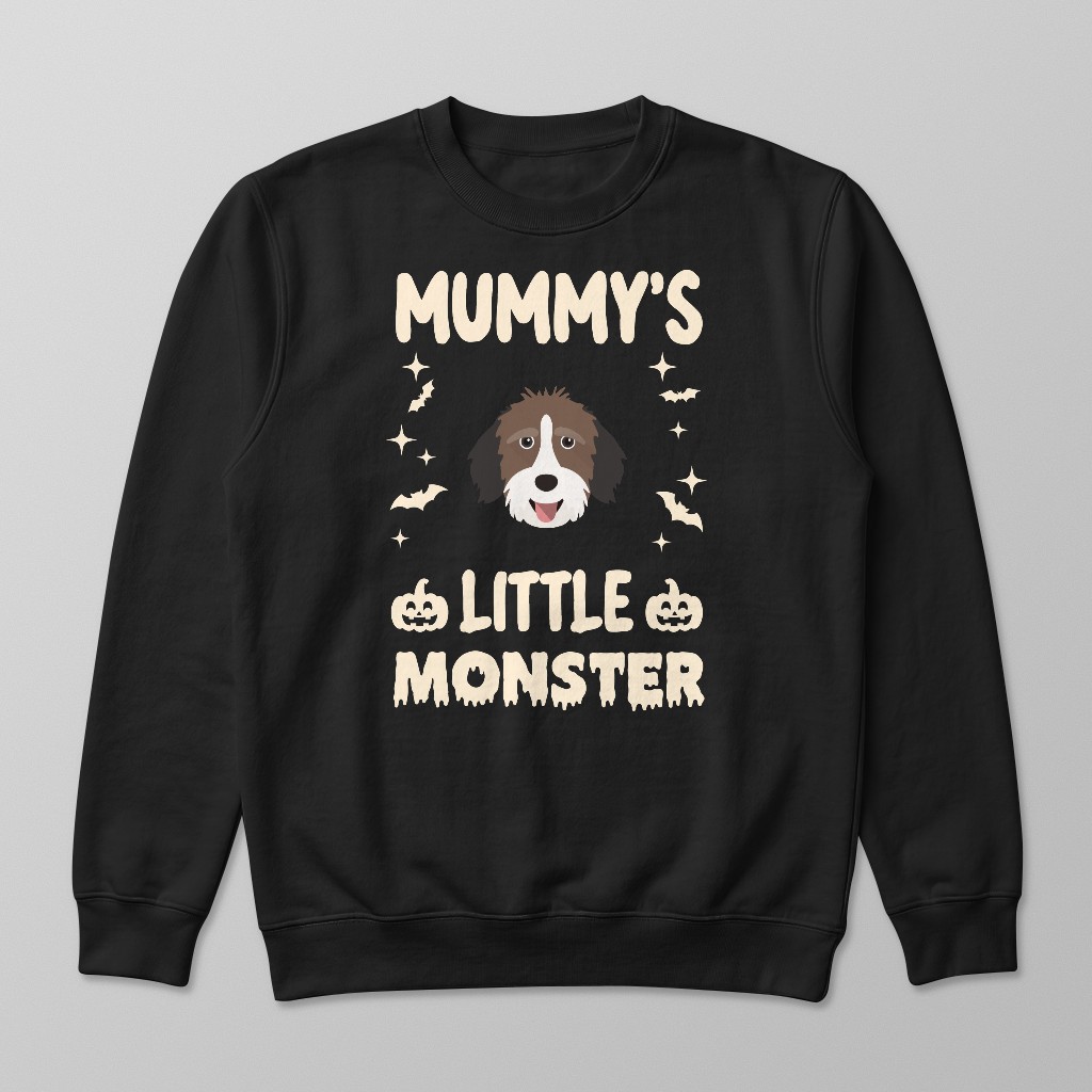 Mummy's Little Monster: Personalised {breedFullName} Sweatshirt