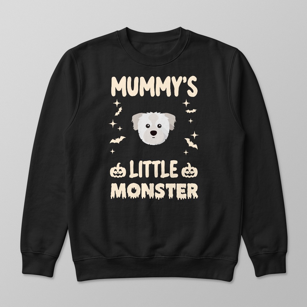 Mummy's Little Monster: Personalised {breedFullName} Sweatshirt