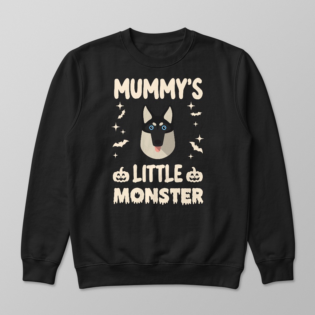 Mummy's Little Monster: Personalised {breedFullName} Sweatshirt