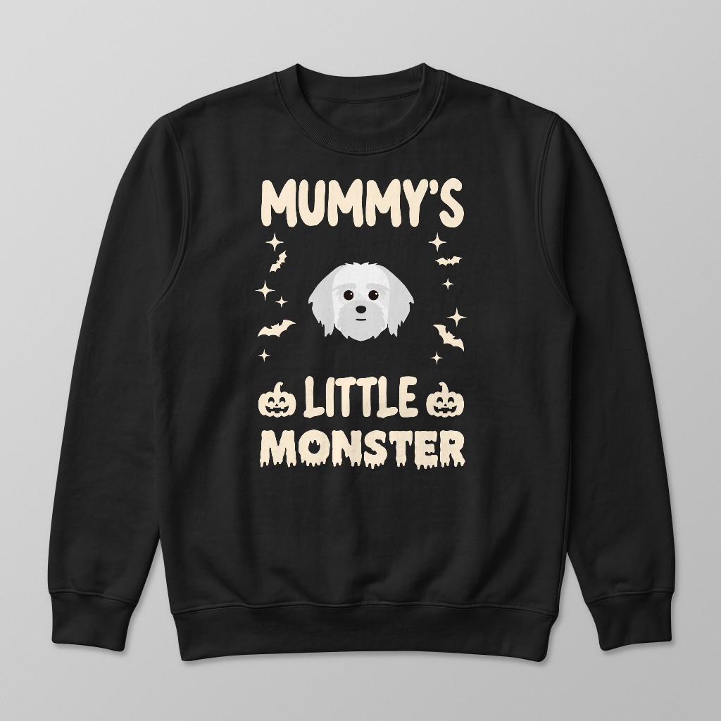 Mummy's Little Monster: Personalised {breedFullName} Sweatshirt