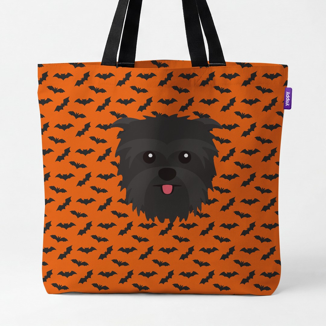 'Bat Attack' - Personalized {breedCommonName} Canvas Bag