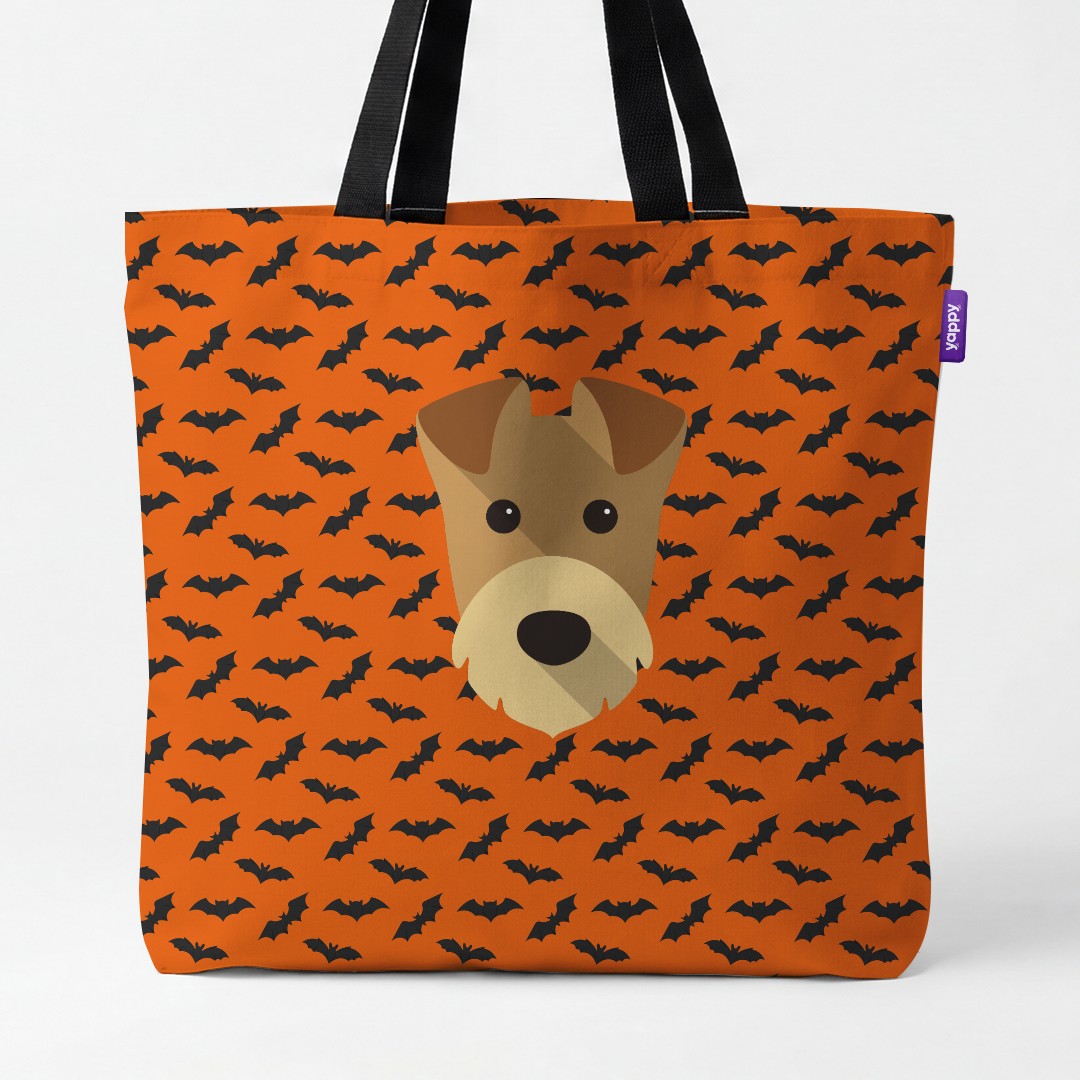 'Bat Attack' - Personalised {breedCommonName} Canvas Bag