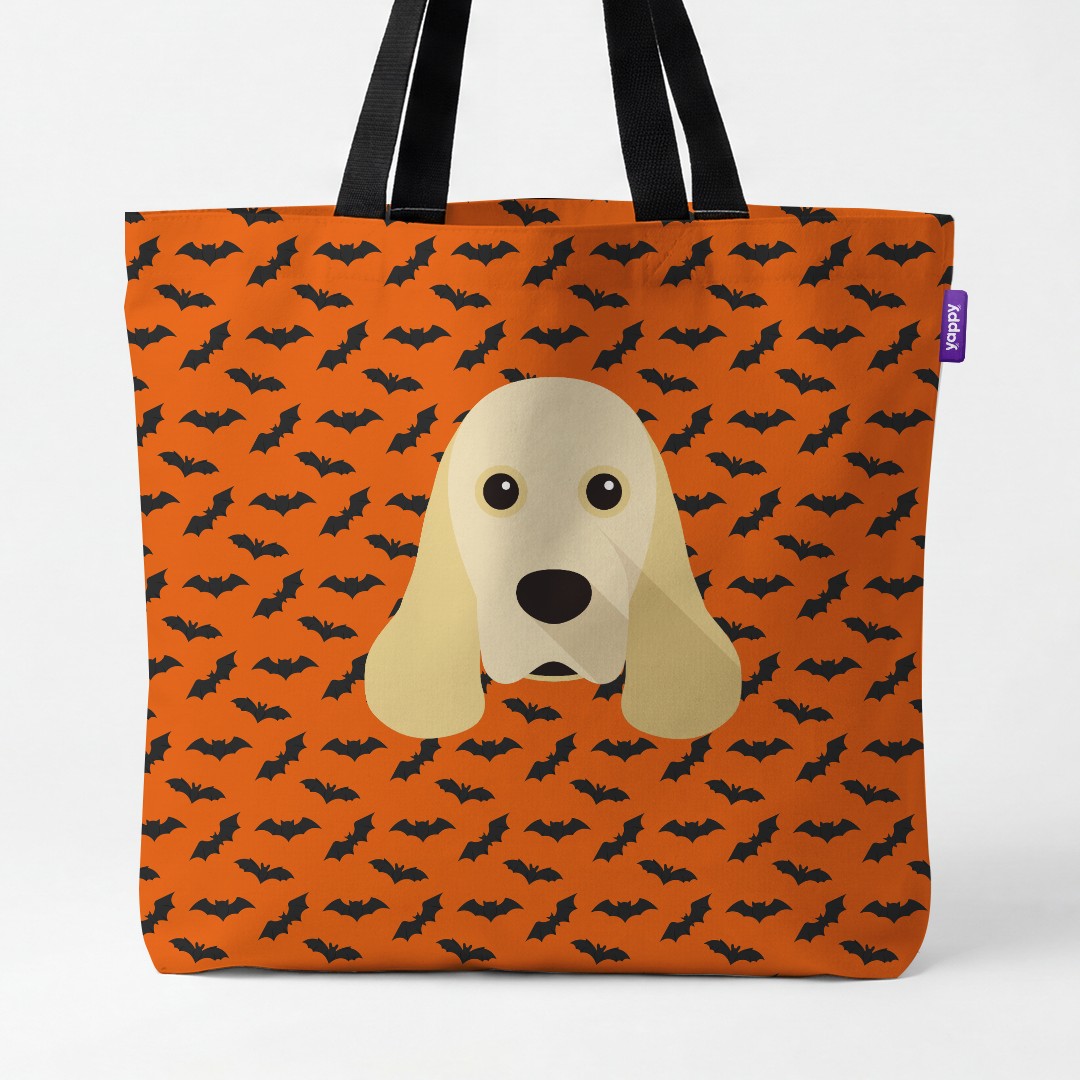 'Bat Attack' - Personalized {breedCommonName} Canvas Bag
