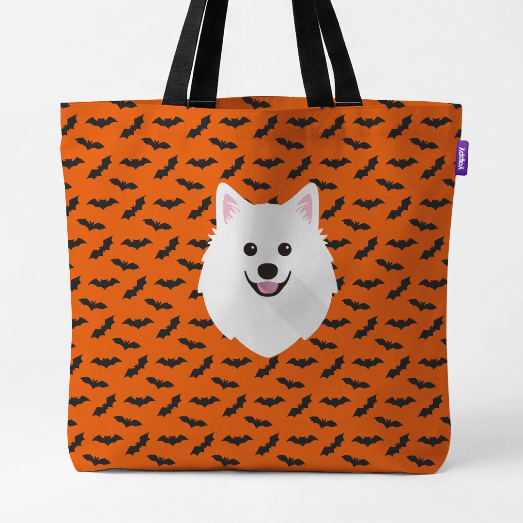 'Bat Attack' - Personalised {breedCommonName} Canvas Bag