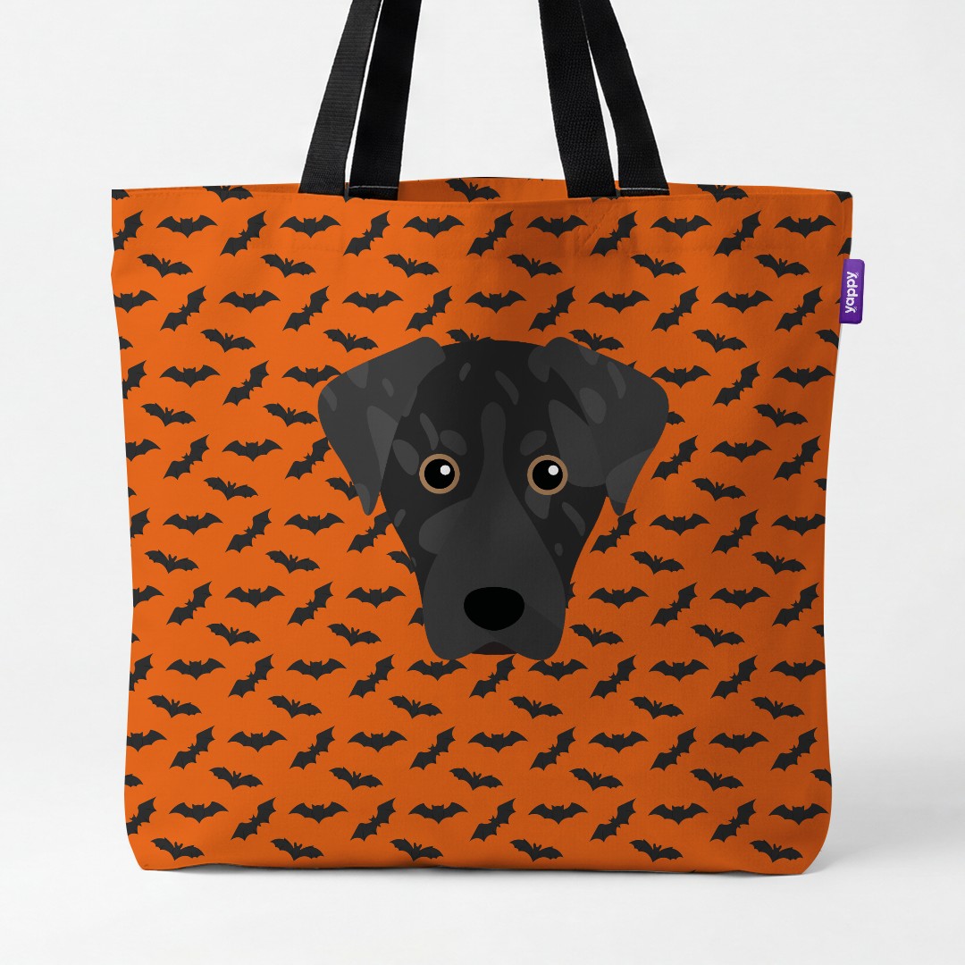 'Bat Attack' - Personalized {breedCommonName} Canvas Bag
