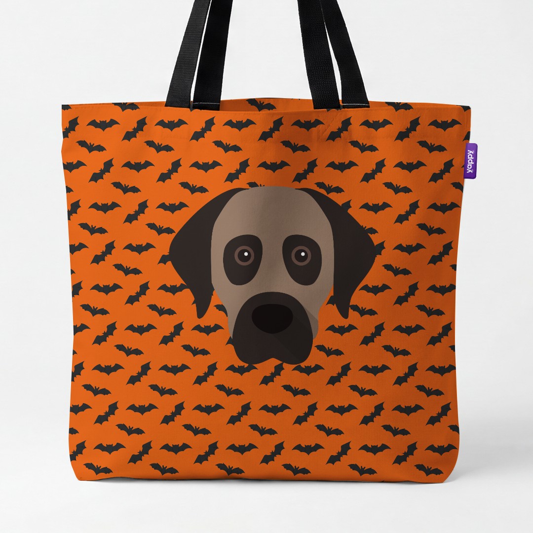 'Bat Attack' - Personalized {breedCommonName} Canvas Bag