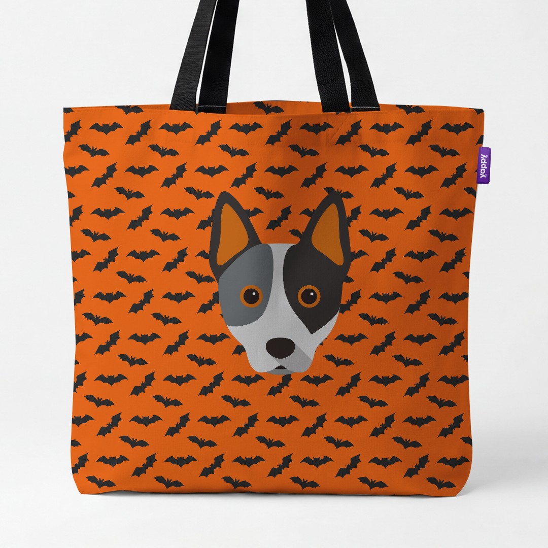 'Bat Attack' - Personalized {breedCommonName} Canvas Bag